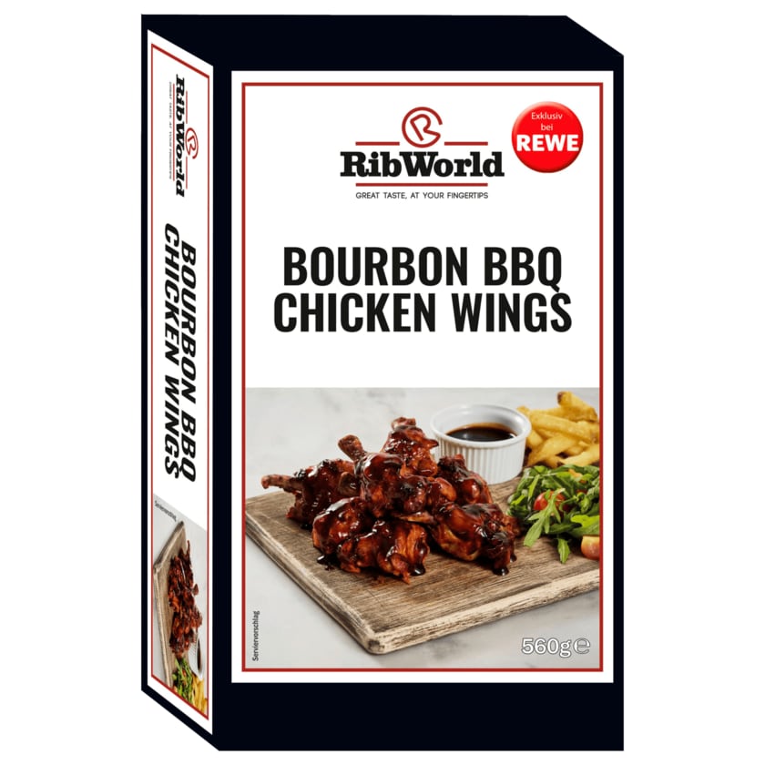 RibWorld Bourbon BBQ Chicken Wings 560g